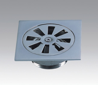 Brass chrome plated anti-odour floor drain