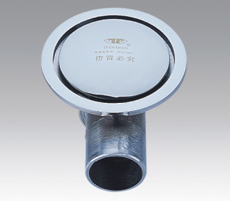 High grade brass chome plated anti-odour floor drain with elbow