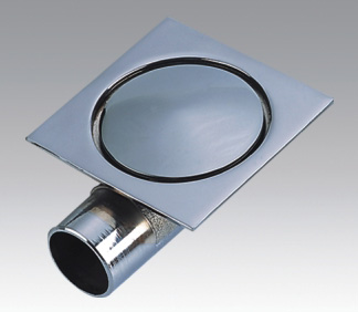 High grade brass chome plated anti-odour floor drain with elbow