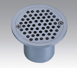 Brass chrome plated floor drain