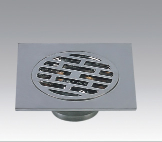 Brass chrome plated anti-odour floor drain