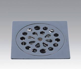 Iron chrome-plated anti-odour floor drain