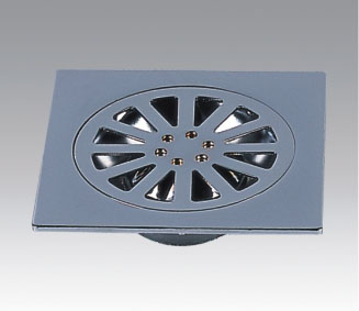 Iron chrome-plated anti-odour floor drain