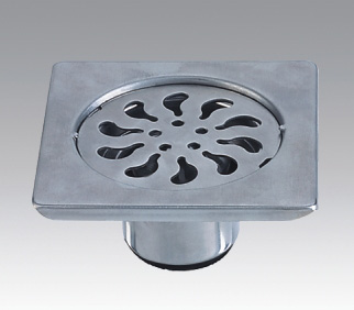 Stainless steel anti-odour floor drain with clean out