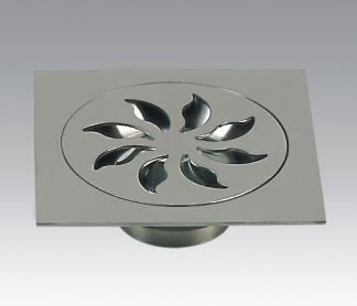 Stainless steel anti-odour floor drain with clean out