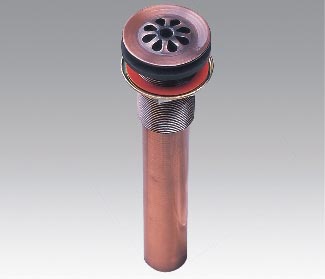 Brass red waste drain for wash basin (749-A)