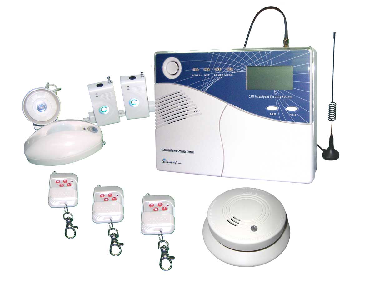 LCD Display Voiced GSM Burglarproof Alarm System