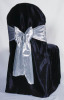 sell black satin chair cover