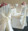 satin satin self tie chair cover