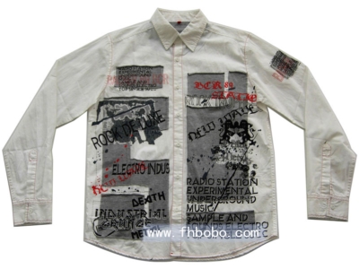 Men's long  sleeve shirt, msl07029