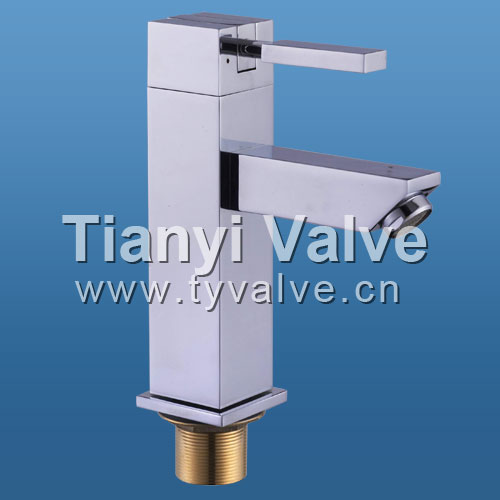 Single lever basin mixer