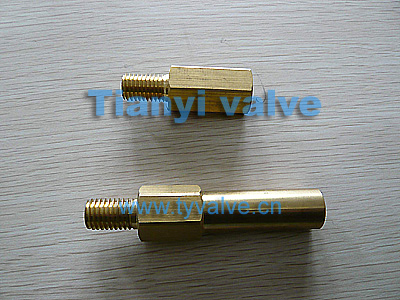 Brass connector for gas line