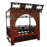 Chinese antique wooden bed