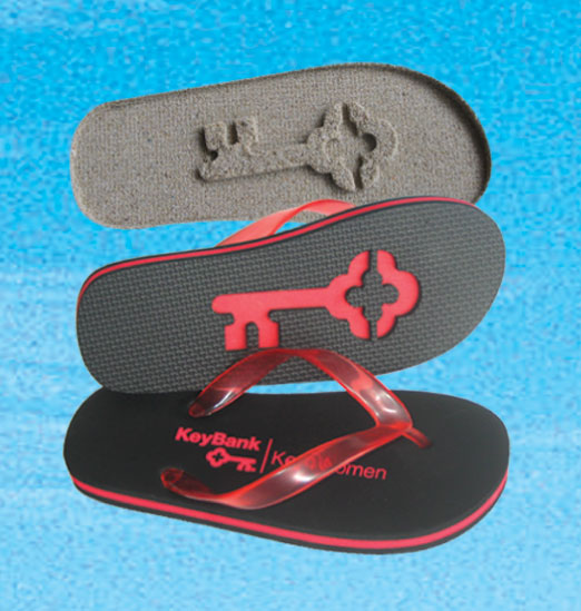 Promotional Flip flop Slippers & Sandals with Die cut Logo printing