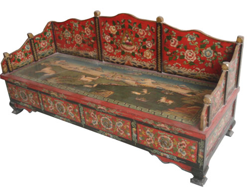 Tibetan Wooden Sofa