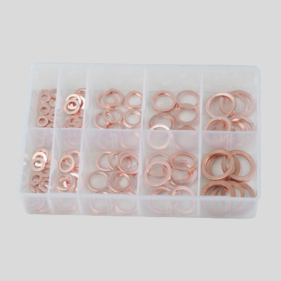 Copper gasket washer set