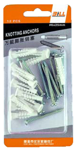 PVC blister packing fastener