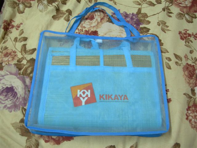 Straw Mat with Mesh Bag Packaging