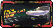 Flame License PLate Frame