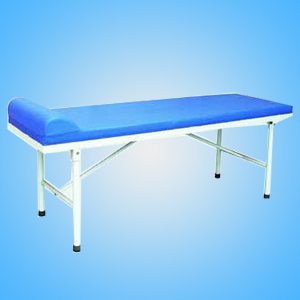 Folded steel examination  bed with spray painting