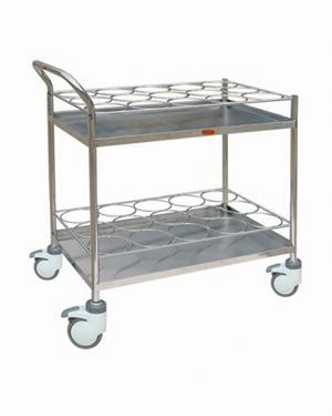 Stainless steel water sending trolley