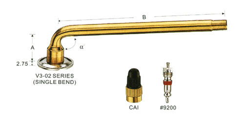 Truck and bus angle valves