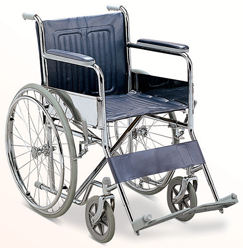 Steel wheel chair