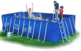 Above-Ground Rectangular Metal Frame Swimming Pools