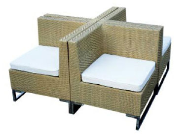 Alum/wicker collection