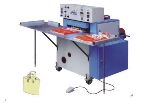 Soft loop handle bag making machine