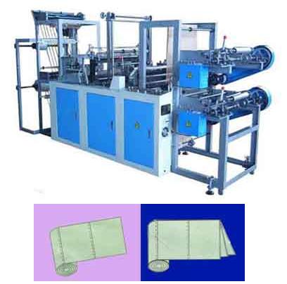 Computer Rolls-Connecting ＆ Dots-Severing Bag Making Machine