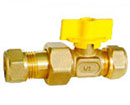 Brass gas valves