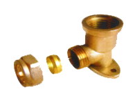 Brass compression fitting