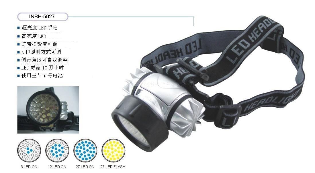 27 leds headlamp