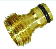 Brass garden hose fitting