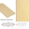 Natural horizontal bamboo flooring