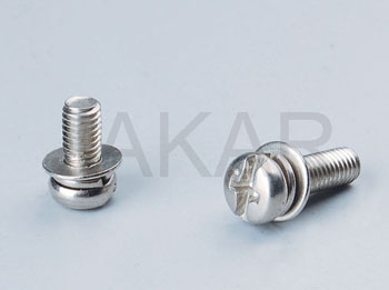 COMBINATION SCREW WITH SPRING