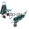 folding shopping cart with chair