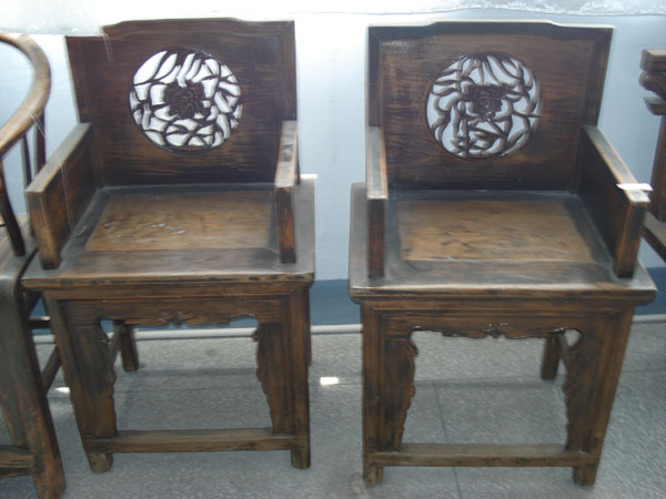 Chinese antique arm chairs