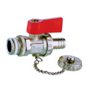 Brass ball valve with chain