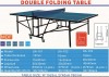 double folding table tennis table