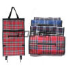 folding  shopping bags with wheel
