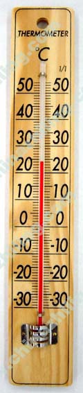 In/Outdoor And Garden Thermometer-Wooden