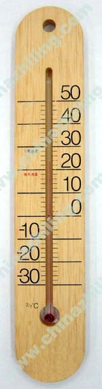 In/Outdoor And Garden Thermometer-Wooden