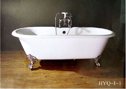 cast iron bathtub