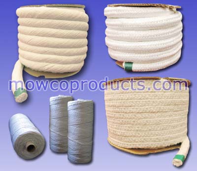 Ceramic Fiber Braided / Twisted Rope & Yarn