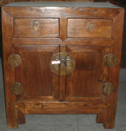 Antique Elm wood cabinets