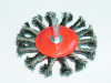 TWISTED WIRE WHEEL BRUSH WITH SHANK