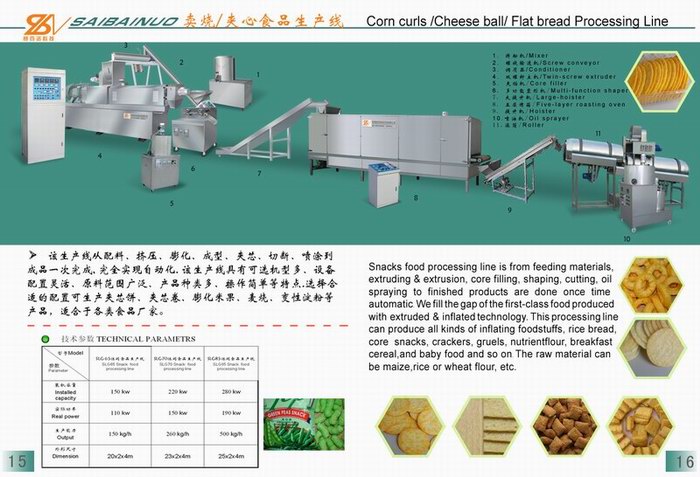 core filling snacks food making machine