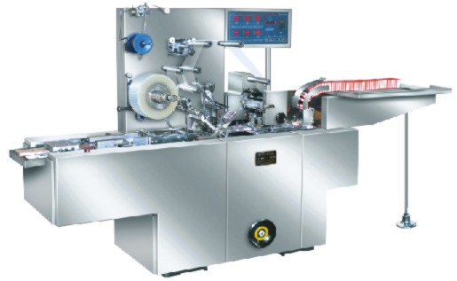 Autoamtic cellophane overwrapping machine